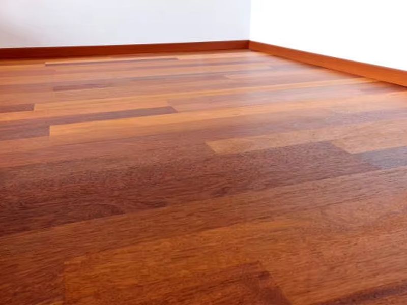 Merbau tongue and groove timber flooring in a living room