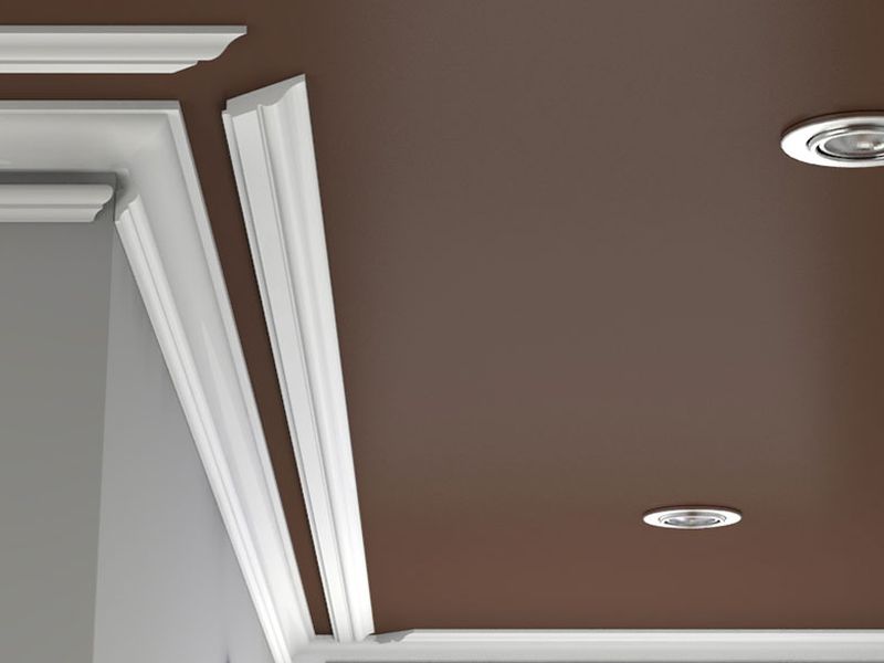 White primed pine cornice and moulding profiles